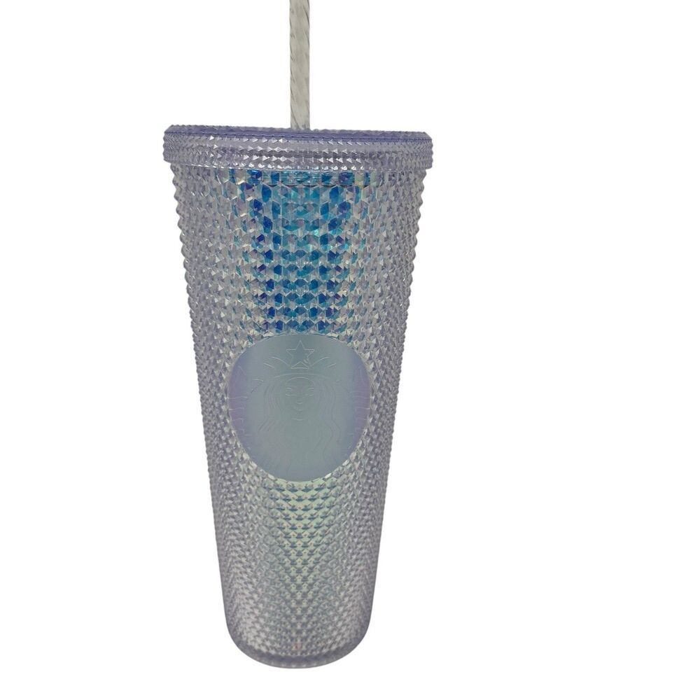 Starbucks Iridescent Studded Venti 24oz Cold Cup Tumbler With Lid & Straw